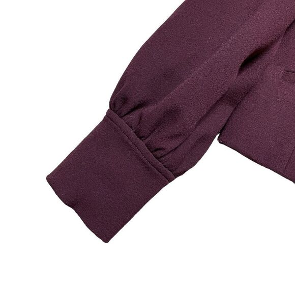 ANTHROPOLOGIE Jessica Blazer Burgundy / Wine Size Small - Picture 7 of 10